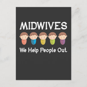 Midwives Appreciation Cute Doula Midwife Baby Postcard