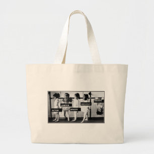 midwives are different large tote bag