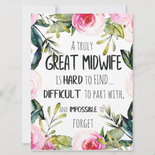 Midwoman Doula Office Carte de remerciements Devis