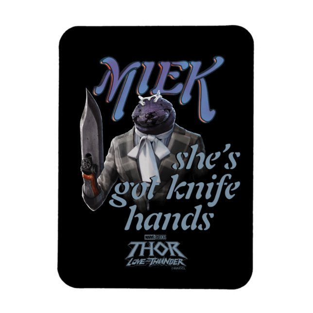 Miek - She's Got Knife Hands Magnet (Vertical)