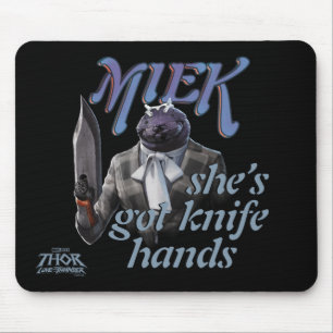 Miek - She's Got Knife Hands Mouse Pad