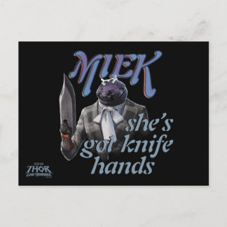Miek - She's Got Knife Hands Postcard