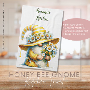 Miel Bee Gnome Serviettes de cuisine