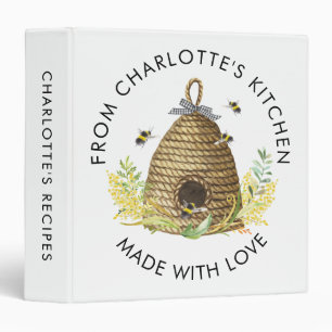 Miel Bee Hive Recette personnalisée Classeur