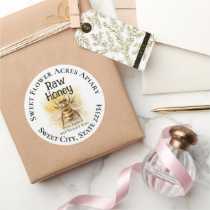 Miel Bee Miel Apiary Business Bottle Étiquette