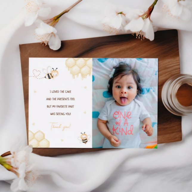 Miel d'abeille jaune mignon Première Carte de reme (Créateur téléchargé)