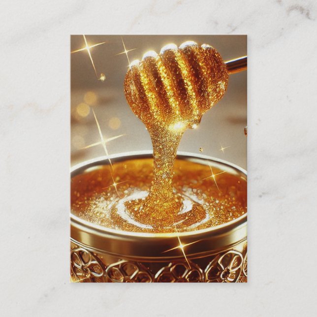 Miel d'or | Boîte de carte Psaum 19:9-11 KJV (Devant)