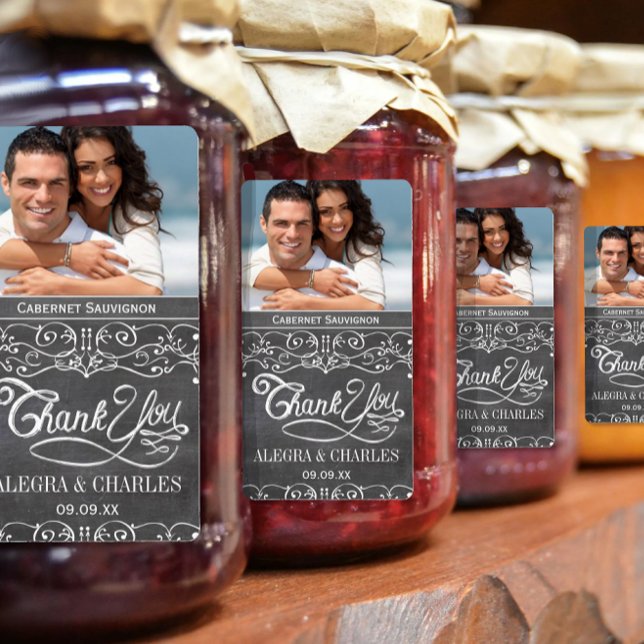 Miel Jelly Jar Étiquettes 4 Mariage photo Vins Éti (Créateur téléchargé)