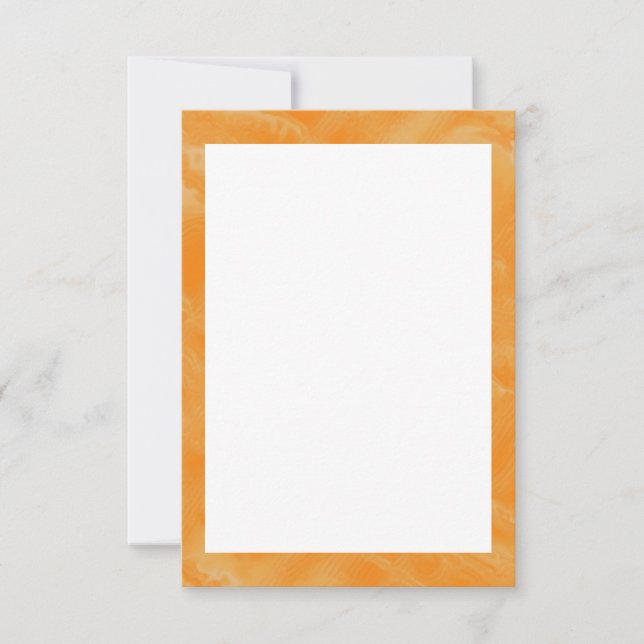 Miel Marmalade Bordure Blank Invitation Modèle (Devant)