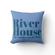 Mieux sur la rivière - Oreiller décoratif