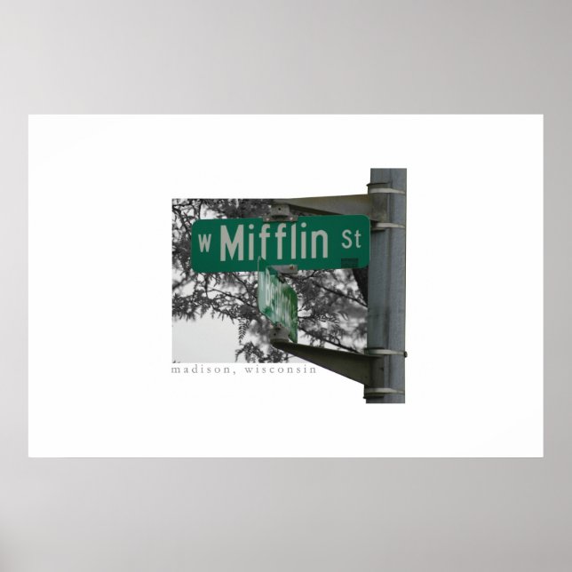 Mifflin Street Madison, Wisconsin Poster (Front)