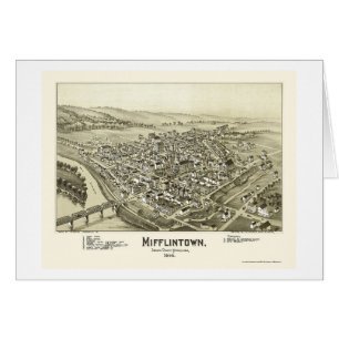 Mifflintown, carte panoramique de PA - 1895
