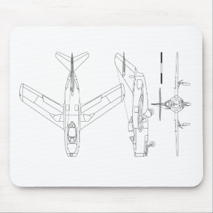 Mig-15 Mouse Pad