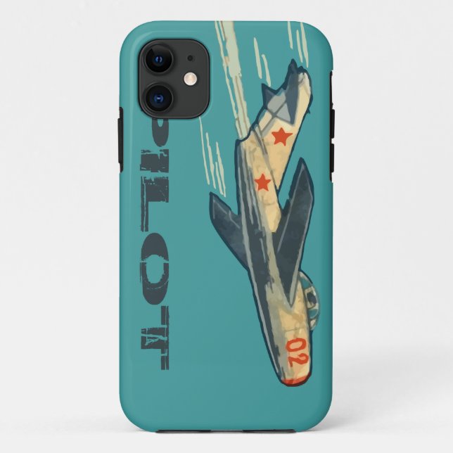 Mig 15 Russian Jet Fighter Case-Mate iPhone Case (Back)