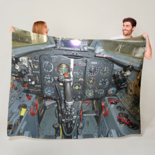 MIG 17 COCKPIT FLEECE BLANKET