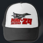 MiG-29 Trucker Hat<br><div class="desc">The MiG-29 is a jet fighter aircraft designed in the Soviet Union.</div>
