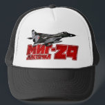 MiG-29 Trucker Hat<br><div class="desc">The MiG-29 is a jet fighter aircraft designed in the Soviet Union.</div>