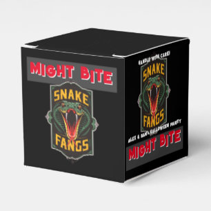 MIGHT BITE Snake Fang Halloween Party Spooky Candy Favor Box