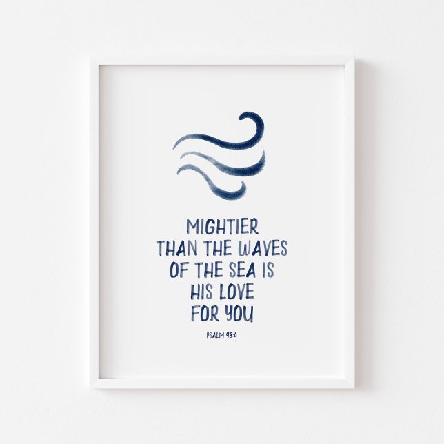 mightier than the waves nursery print (Creator Uploaded)