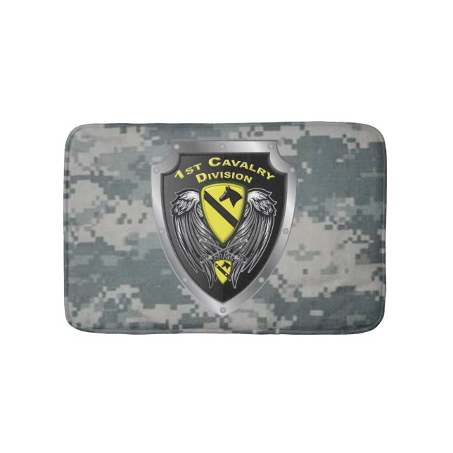 Mighty 1st Cavalry Division “First Team” Bath Mat (Front)