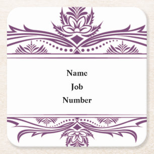 Mighty, 3.5" x 2.5" Business Card Square Paper Coaster
