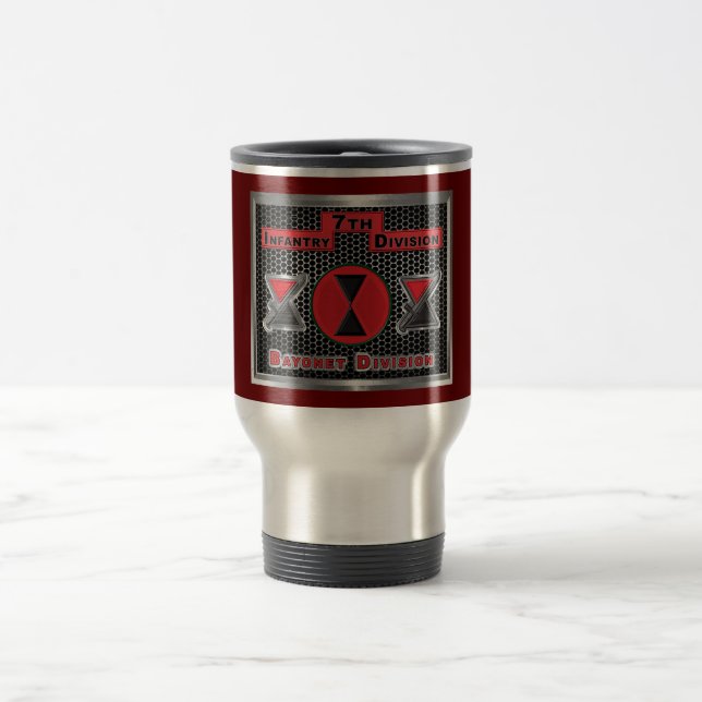 Mighty 7th Infantry Division Travel Mug (Center)