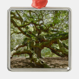 Mighty Angel Oak Metal Ornament