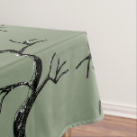 Mighty as the Oak Spooky Adult Birthday Party Tablecloth<br><div class="desc">Cover your table with the enchanting mystery of our "Mighty as the Oak Spooky Adult Birthday Party" tablecloth. Eerie old oak trees are hand-drawn by Nathalie Portet. It serves as a captivating backdrop, transforming your dining area into a shadowy oak grove, perfect for memorable moments. Be sure to check out...</div>