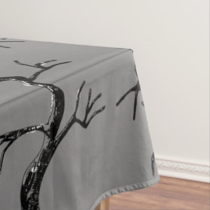 Mighty as the Oak Spooky Adult Birthday Party Tablecloth