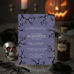 Mighty as the Oak Spooky Adult Halloween Birthday Invitation<br><div class="desc">This "Mighty as the Oak Spooky Adult Halloween Birthday" Invitation features hand-drawn illustrations by Nathalie Portet. Creepy oak trees and the phrase "Whispers from the Shadows" set a mysterious, enchanting tone for adult Halloween or spooky-themed birthdays. Perfect for costume parties, gothic celebrations, or autumn gatherings—invite guests to an unforgettable night...</div>