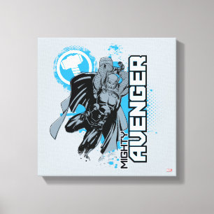 Mighty Avenger Character Graphic Canvas Print