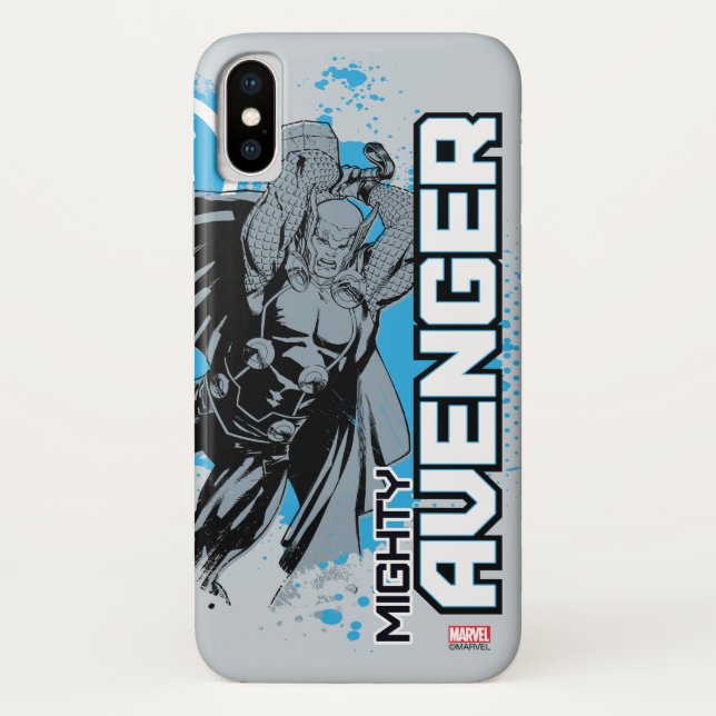Mighty Avenger Character Graphic Case-Mate iPhone Case (Back)