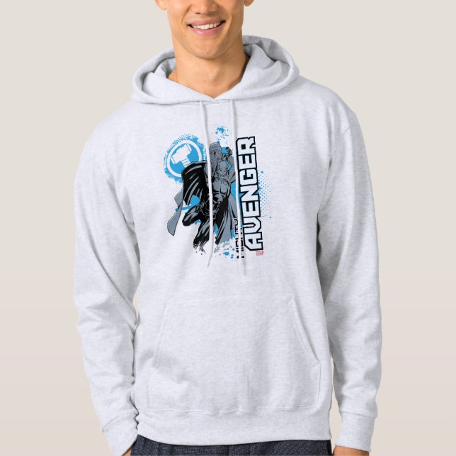 Mighty Avenger Character Graphic Hoodie (Front)