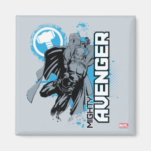 Mighty Avenger Character Graphic Magnet