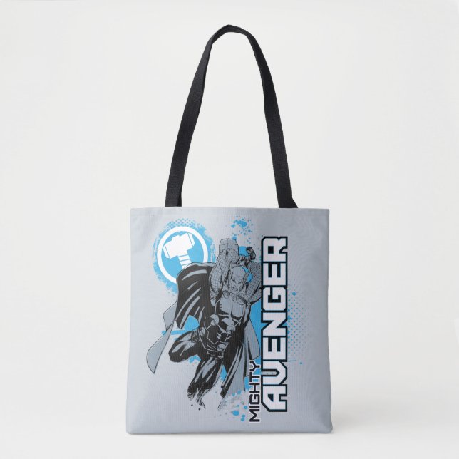 Mighty Avenger Character Graphic Tote Bag (Front)