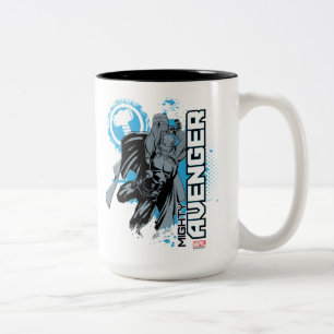 Mighty Avenger Character Graphic Two-Tone Coffee Mug