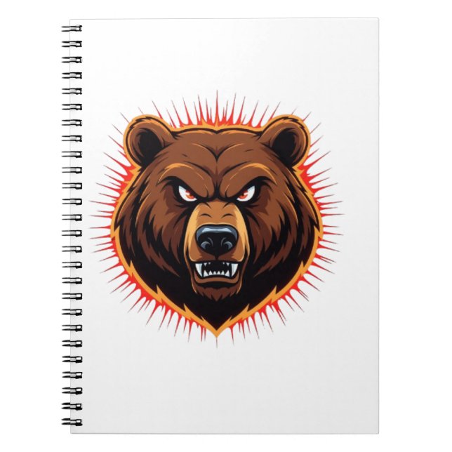 Mighty Bear – Raw Strength of Nature Notebook (Front)