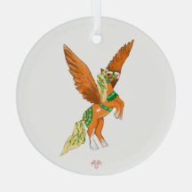 Mighty Belgian Pegasus Vintage Carousel Horse