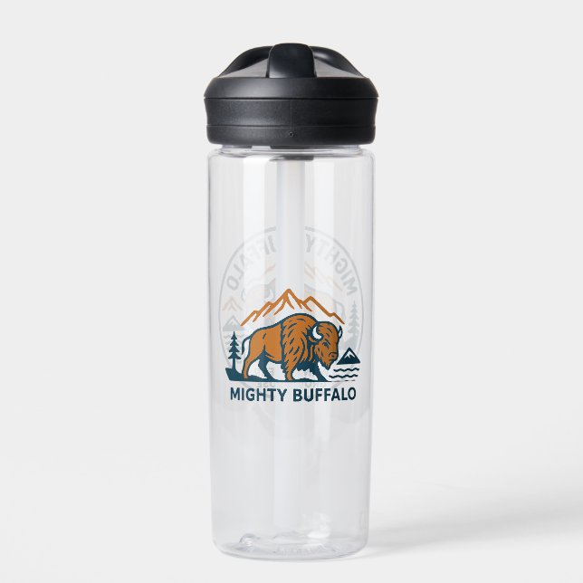 Mighty Buffalo tumbler Water Bottle (Front)