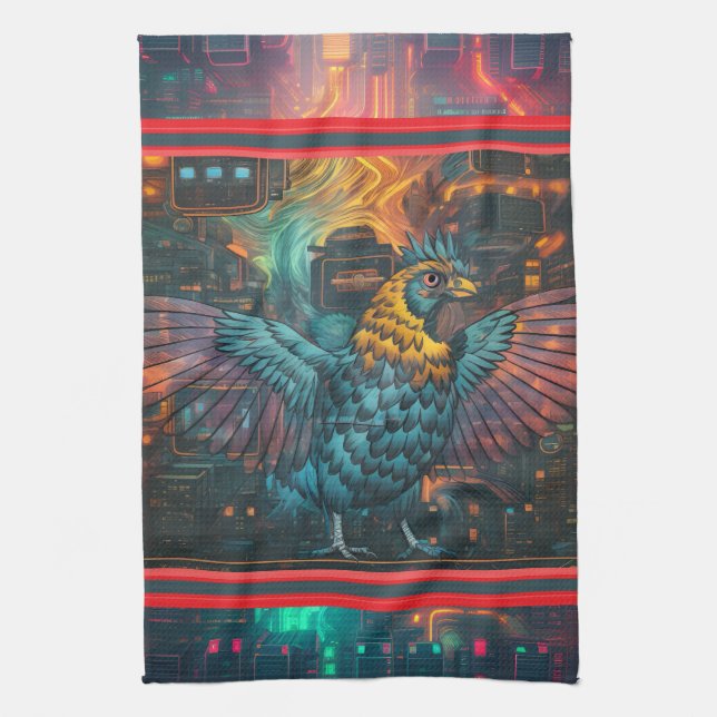 Mighty Chicken Kitchen Towel (Vertical)