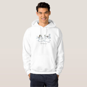 Mighty Cold white hooded sweatshirt