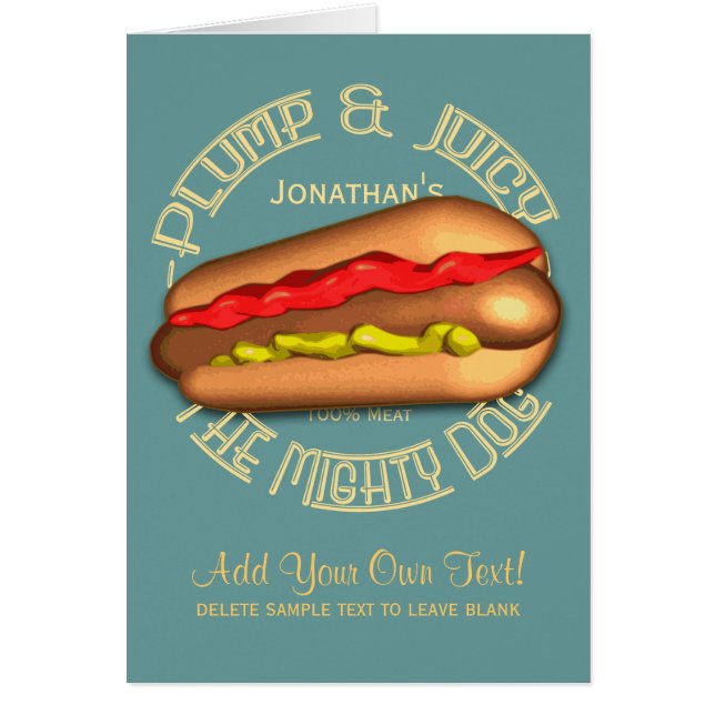 Mighty Dog Hotdog Personalized (Front)
