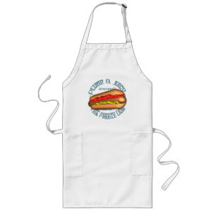 Mighty Dog Hotdog Personalized Long Apron