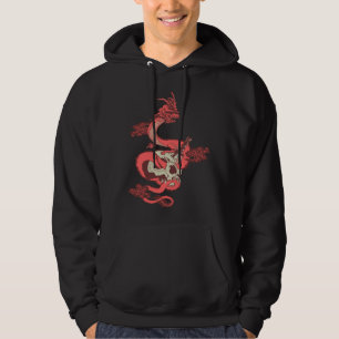 mighty dragon Chinese lizard aesthetic clothes Hoodie