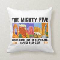 Mighty Five Utah National Parks List Vintage