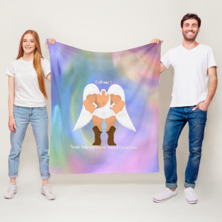 Mighty Guardian rainbow kids' fleece blanket