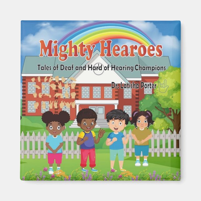 Mighty Hearoes Childrens Book Magnet (Front)