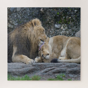 Mighty Lion Love Jigsaw Puzzle