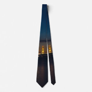 Mighty Mac At Night Pano Neck Tie