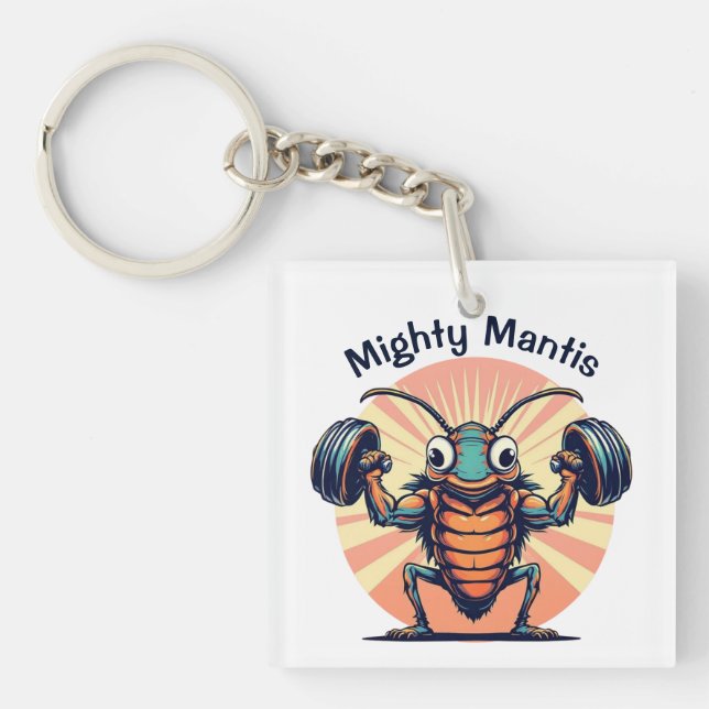 Mighty Mantis Keychain (Front)